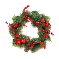 Magideal - Guirnalda De Decoración De Corona De Navidad Artificial, Guirnalda Decorativas Para Fiesta, Ventanas, Pared, Puerta Interior