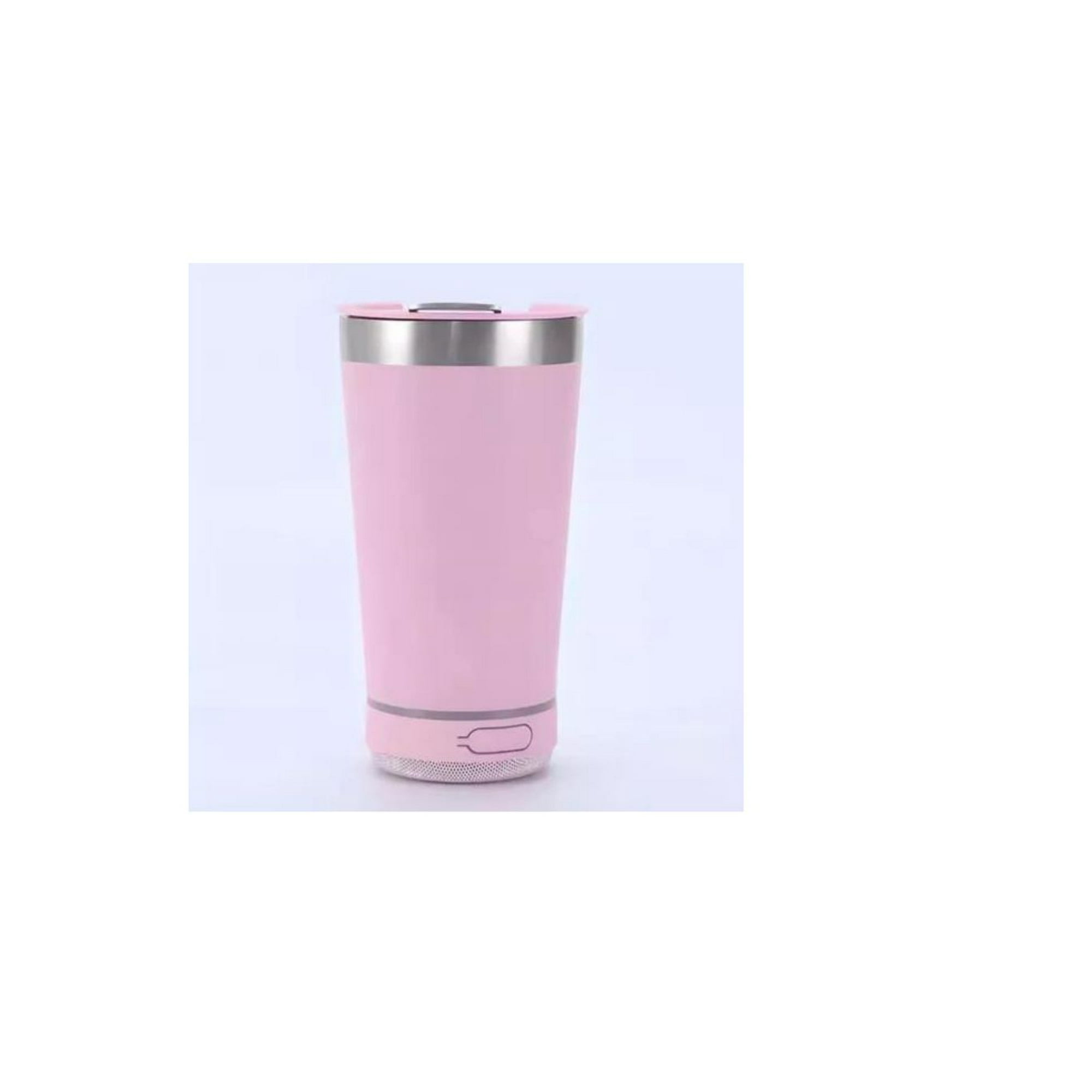 Vaso Térmico 473ml Parlante Inalámbrico Rgb Music Beer - Rosa.