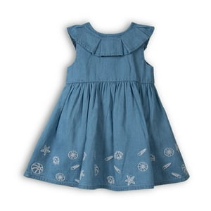 Vestido Bebé Niña Celeste Pillin