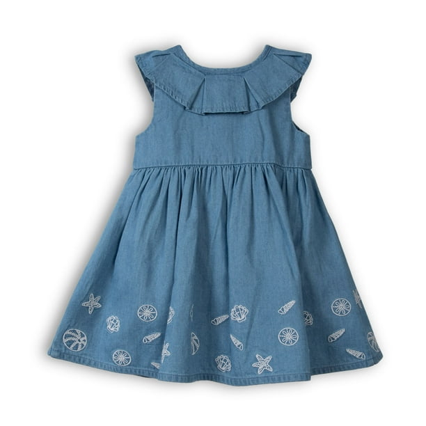 Vestido Bebé Niña Celeste Pillin