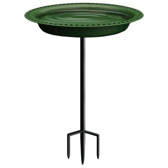 Bañera para Pájaros Garbuildman XL Autoportante Verde de Metal 71 cm