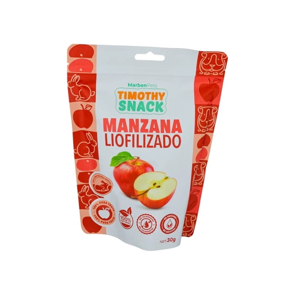 Snack para Roedores Manzana Liofilizada 30 Gr