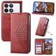 thumbnail image 1 of Funda Flip FOXDOCK para Xiaomi Poco X6 Pro 5G , Estilo Billetera con Diseño Rombo, Correa de Mano y Soporte, Uso Diario, 1 of 6