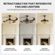 thumbnail image 4 of Ventilador de techo APBEAMLighting 122 cm estilo Tiffany con control remoto y luz regulable, 4 of 9