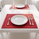 thumbnail image 5 of REGALWOVEN Manteles Rústicos Juego de 6 Manteles de Poliéster para Decoración de Mesa de Comedor Interior Exterior Lavable Mantel de Cocina Limpiar con Paño Burdeos 18*12in, 5 of 5