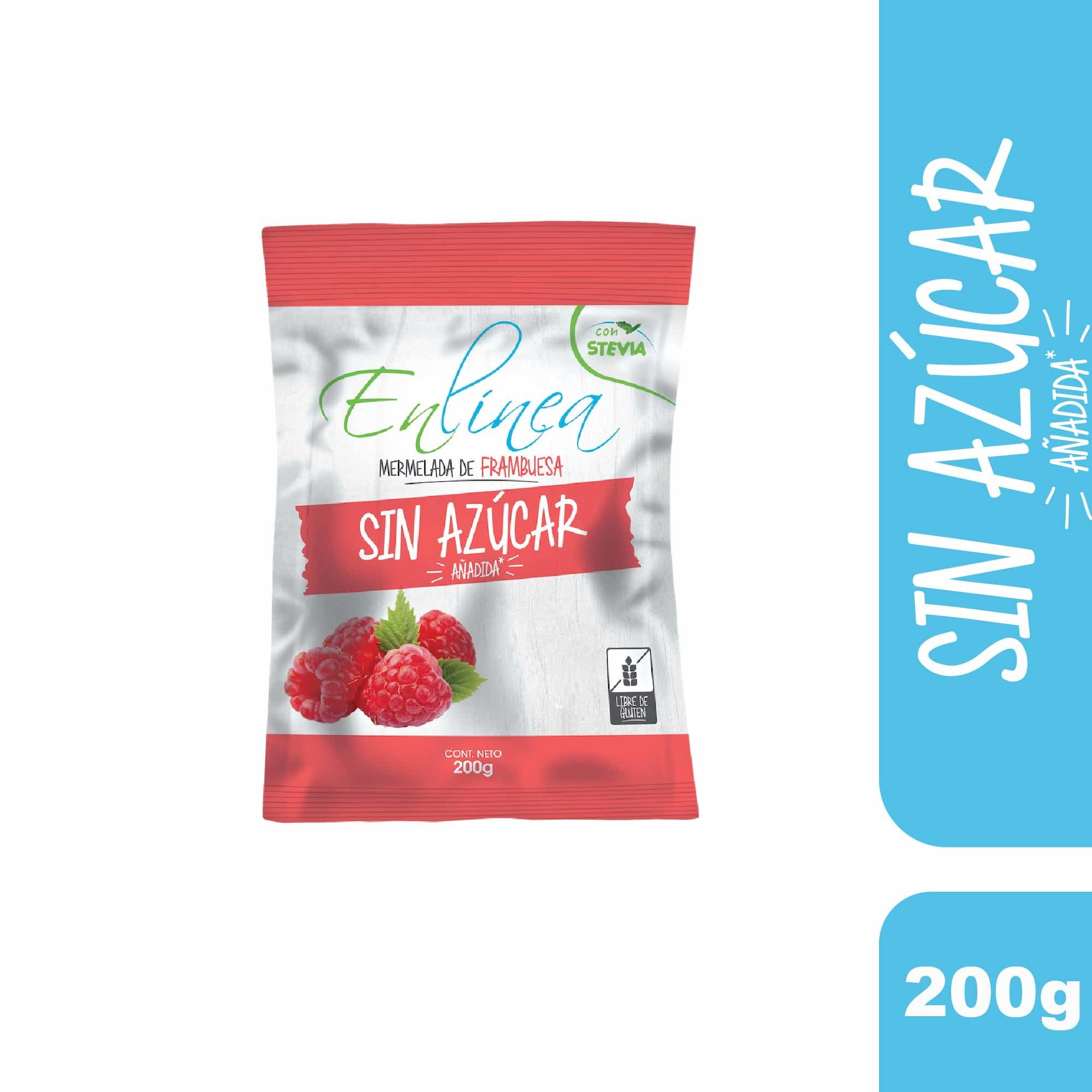 Mermelada Frambuesa Sin Azúcar 200 g En Línea