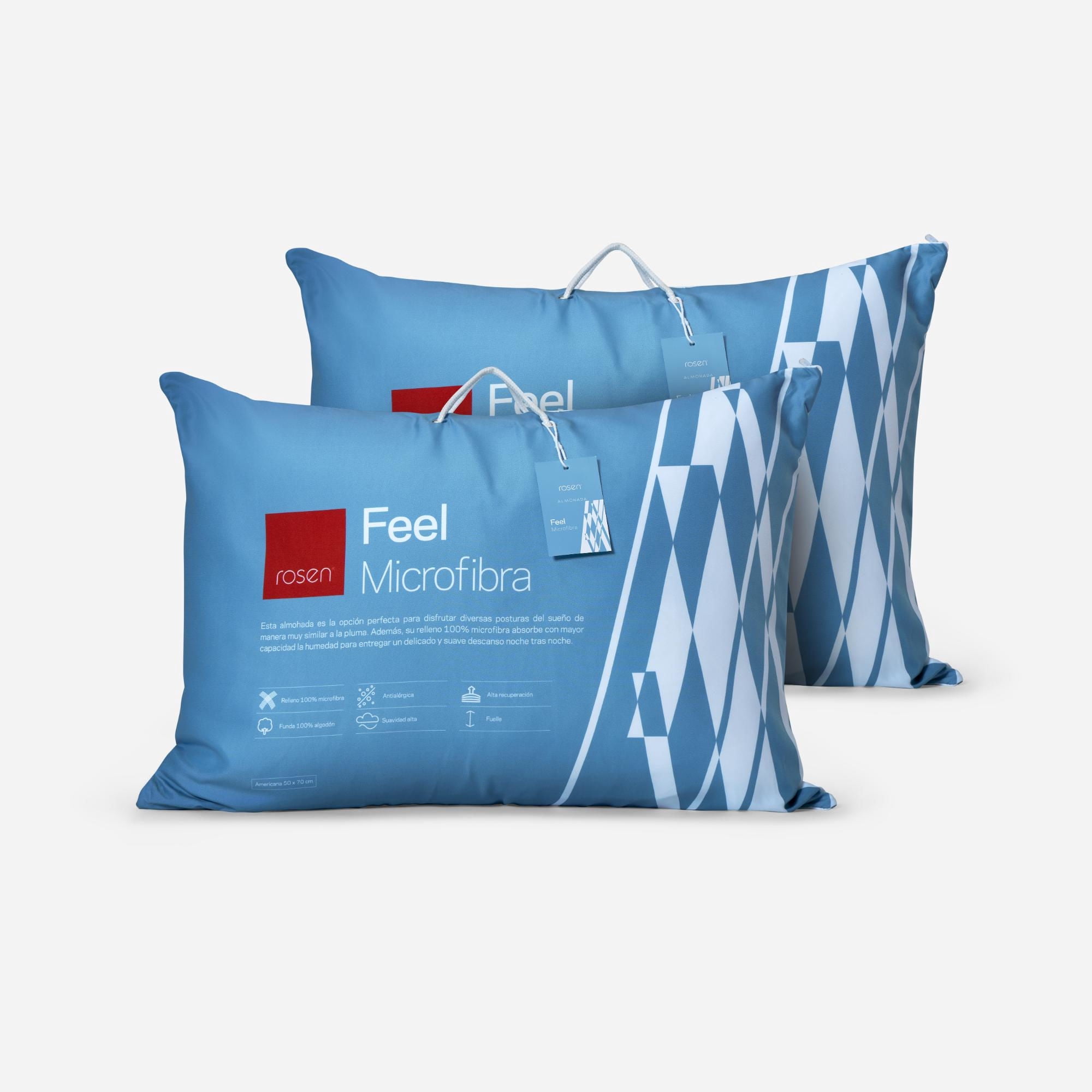 Set Almohada Feel 100% Algodón 50x70 cm