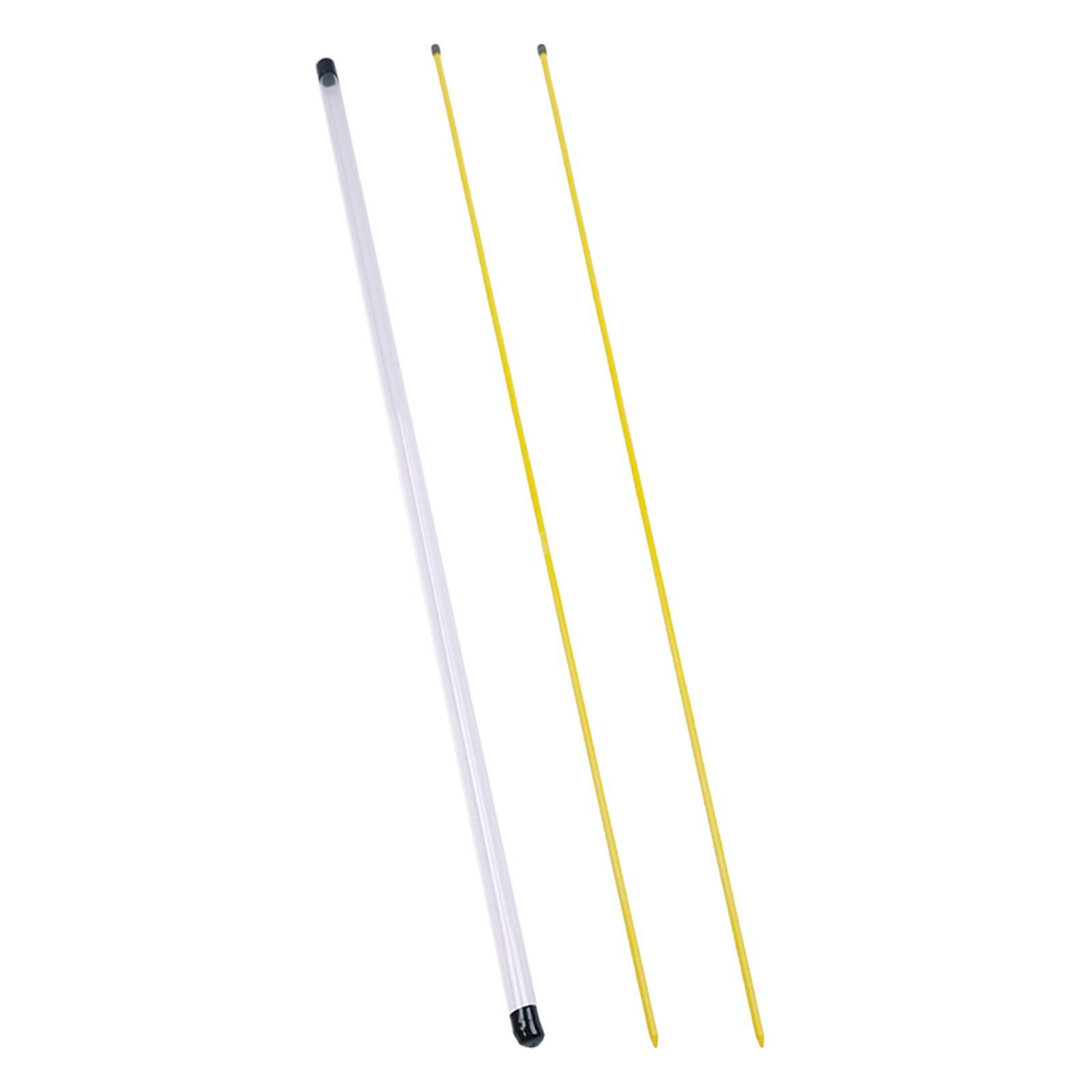 Magideal - 2 Palos De Alineación De Golf Con Tubo De Almacenamiento, Indicador De Dirección De Enseñanza De Putter, Palos De Alineación De Golf Para Práctica De 100Cm