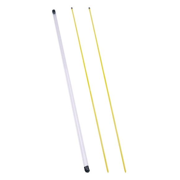 2 Palos De Alineación De Golf Con Tubo De Almacenamiento Para Práctica De Swing, Accesorio De Golf, 80 Cm, Amarillo