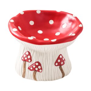 Ioensy - Comedero De Cerámica Elevado Para Gatos, Antideslizante, Para Gatos Y Gatitos.