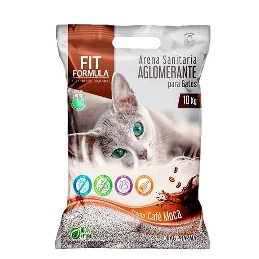 Fit Formula - Arena Sanitaria Aroma Café Mocca Bolsa, 10 Kg.