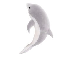 Bothyi - Delfín Animales De Peluche Juguete Almohada Para Dormir Para La Decoración Del Hogar Gris 50 Cm