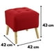 thumbnail image 2 of Pouf Alemania Rojo Amalfi 42x42x43 cm, 2 of 3