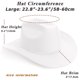 thumbnail image 5 of Sombrero Cowboy Brillante DRESHOW Unisex 58‑60 cm, 5 of 7