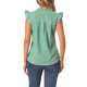 thumbnail image 3 of INSPIRE CHIC Blusa de Cuadros para Mujer de Regreso a Clases con Cuello en V y Mangas con Volantes, Camisas de Cuadros Verdes XL, 3 of 6