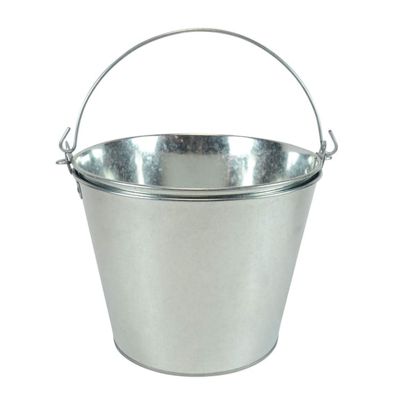 Baldes BARsics de 5 cuartos (≈4,7 L) galvanizados, pack de 2