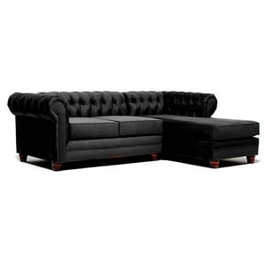 Barra Desing - Sofá Seccional Design Chesterfield Derecho 3 Cuerpos Felpa
