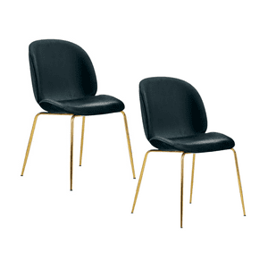 Habita2 Chile - Sillas Berlin Gold Negro - 2 Unid