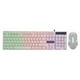 thumbnail image 1 of Teclado LED para Juegos con Cable y Ratón Gaming Combo para PC, Blanco, 1 of 3