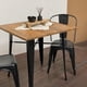 thumbnail image 3 of Mesa Industrial Cuadrada Tolix 80x80 | Acero y Madera Clara, 3 of 3