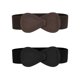 thumbnail image 1 of INSPIRE CHIC 2Pcs Cinturones de Cintura Elásticos con Hebilla de Cuero Sintético en Forma de 8 para Mujeres, 1 of 7