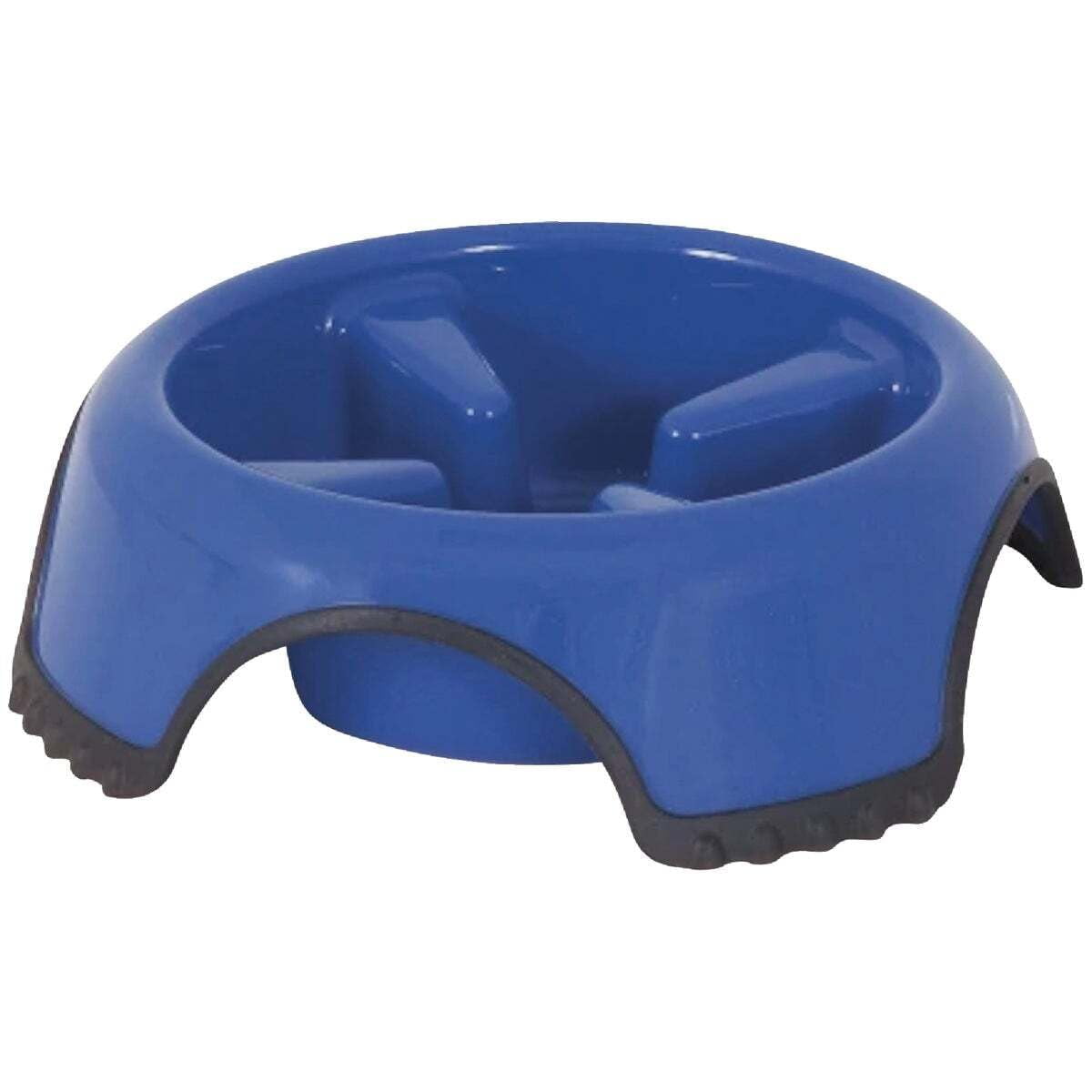 Slow Feed Bowl Petmate Jw Skid Stop Azul Grande