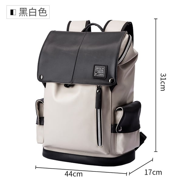 2024 Lether Men Backpack Vintage For Teenager Laptop PC Portable Bags Designer Boys Travel Backpack Thin School Luxury Mochila