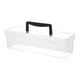 thumbnail image 1 of Caja De Herramientas Transparente Con Asa, Contenedor Para Llevar, Caja De Almacenamiento, Organizador, Color Negro, 30 X 9,3 X 9,3 Cm, 1 of 5