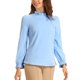 thumbnail image 2 of INSPIRE CHIC Blusa de Primavera para Mujer de Manga Larga con Volantes y Lazo en el Cuello para Oficina y Trabajo Formal L Azul Cielo, 2 of 5
