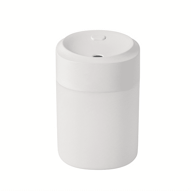 Portable Mini Humidifier, Car Humidifier, Cool Mist Quiet Ultrasonic Aroma Diffuser, 200mL USB Desktop Humidifier, 7-Color Light, For Travel Car Bedroom Office
