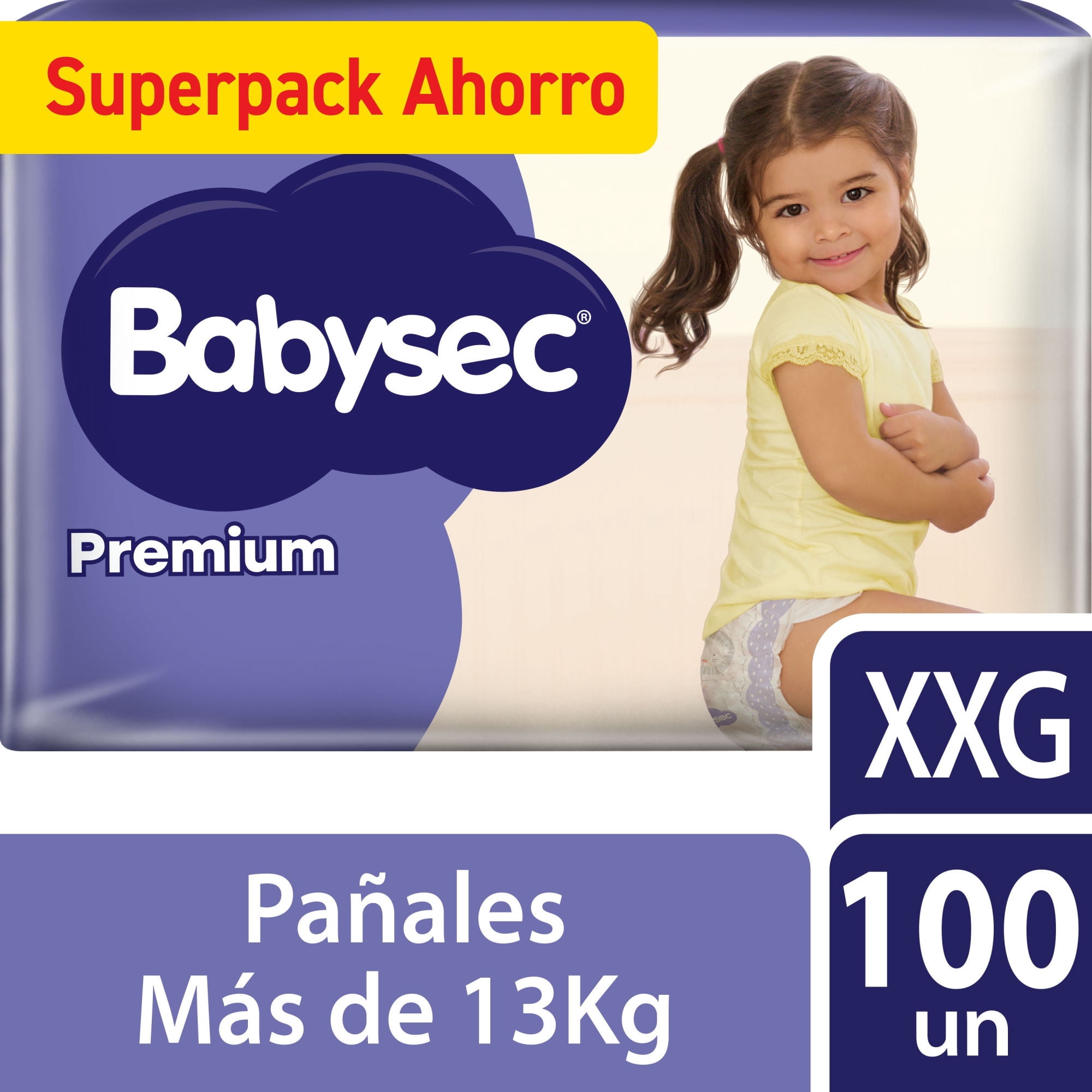 Pañales Babysec Premium Xxg