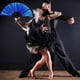 thumbnail image 3 of Abanicos de seda plegables a mano Maitys Tai Ji azul oscuro (2 paquetes), 3 of 3