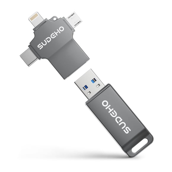 Memoria USB 4 en 1 SUDEHO para iPhone/Android/PC
