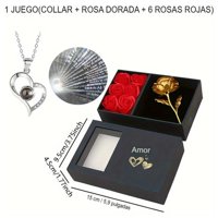 Génerico - Collar Romántico 'Te Amo' En 100 Idiomas Con Caja De Joyería