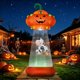 thumbnail image 2 of Inflable DomKom 2,4 m Calabaza OVNI LED para Exterior, 2 of 8