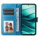 thumbnail image 5 of Funda tipo cartera FOXDOCK para Vivo V50 , diseño girasol en relieve, cuero PU, cierre magnético, soporte y tarjetero, 5 of 5