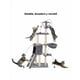 thumbnail image 2 of Torre rascador yute arbol gatos pompones escalera gris color, 2 of 3
