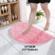 thumbnail image 3 of 1pc Soft and Comfortable Chenille Semicircle Shaggy Rug for Bathroom and Bedroom - Anti-Skid and Absorbent Carpet for Toilet and Household - Durable Floor Mat for Home Decor and Comfort, 3 of 5