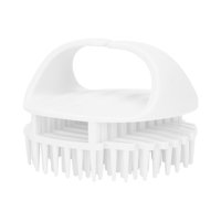 Magideal - Cepillo De Champú Para Cuero Cabelludo, Cepillo Exfoliante Para Lavado De Cabello, Cepillo Manual Ergonómico Húmedo Y Seco, Depurador De Cuero Cabellu Blanco
