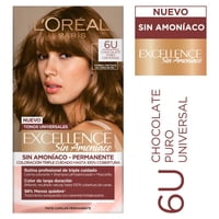 Tintura Excellence Sin Amoniaco 6U Chocolate Puro Universal