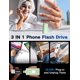 thumbnail image 2 of Memoria USB TEARMOS 512 GB 3 en 1 USB-C iPhone Android, 2 of 8