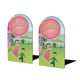 thumbnail image 1 of Pinkalicious y Peterrific Sujetalibros decorativos temáticos, tope para estantería con base antideslizante, uso dual para hogar y oficina - 2 piezas, 1 of 6