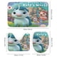 thumbnail image 3 of No Del Todo Narval theme 4 piece Shower Curtain Set With Rugs Waterproof Bathroom Decor Set Includes Bath Mat U shaped Rug Toilet Lid Cover And Curtain With Hooks, 3 of 6