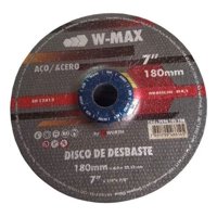 Metalfer - Disco De Desbaste Para Acero 7 Pulgadas 180Mm Wurth Negro