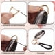 thumbnail image 4 of Llavero de Cuerda Trenzada de Cuero con Anillo en D Giratorio y Destornillador Negro/Oro 2, 4 of 7