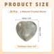 thumbnail image 2 of Uxcell 20Pcs Piedra de Cristal Natural en Forma de Corazón, 0.6 Pulgadas 5/16" de Grosor Mini Piedra de Amor Pulida, Cristal de Gema de Bolsillo Grabado Piedras de Preocupación, Labradorita Gris, 2 of 6
