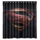 thumbnail image 1 of Cortina de ducha con el logotipo de Superman y ganchos (66 x 72 pulgadas), 1 of 3