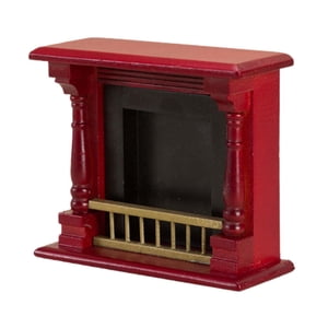 Bothyi - 1:12 Mini Chimenea De Madera Muebles Juguetes Accesorios Juguete Dormitorio Decoración