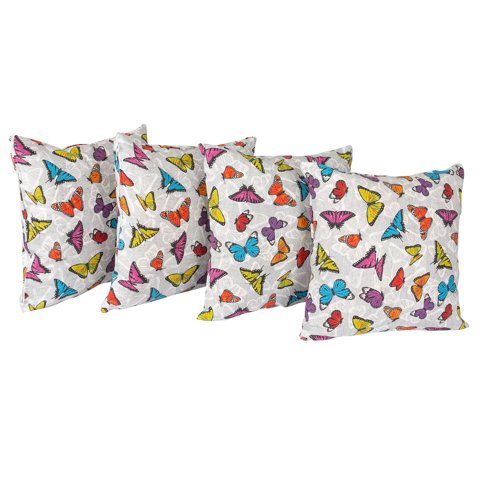 Masel - Set 4 Cojines Lona Española Mimi Gris 50X50