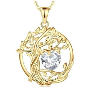 Collar Heshpaws Tree Of Life Birthstone Necklace